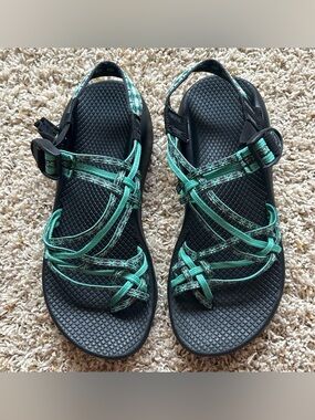 Chaco Women’s ZX/3 Classic Sport Sandals Chuckwalla Aqua J105530 Size 9